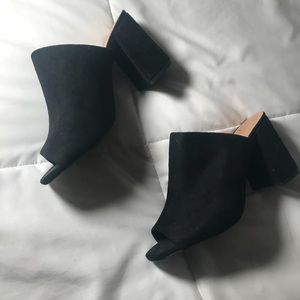 Black mule heels